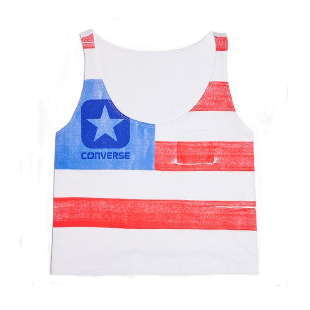 Converse American Flag Crop Top